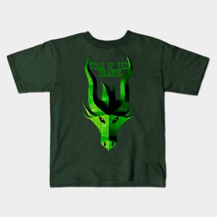 Year of the Dragon, Green Kids T-Shirt